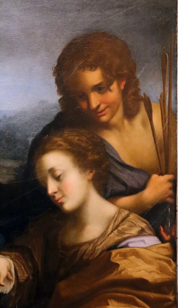 Matrimonio mistico di Santa Caterina da Siena e San sebastiano - Museo Civico di Pistoia, dettaglio